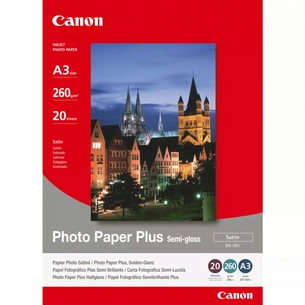 Фотопапір Canon A3 Photo Paper Plus Semi-gloss SG-201, 20sh (1686B026) зображення 1
