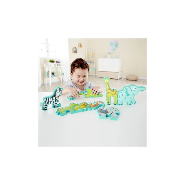 Пазл Hape дерев'яний алфавіт Парад звірів 26 елементів (E1627) - picture 7