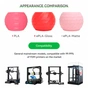 Пластик для 3D-принтера eSUN ePLA-Matte, 1,75мм, 1кг, strawberry red (ePLA-Matte-P175SR1) - зменшене зображення 11