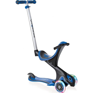 Самокат Globber EVO COMFORT LIGHTS 5 в 1 Синій, колеса з підсвіткою (459-100) зображення 1