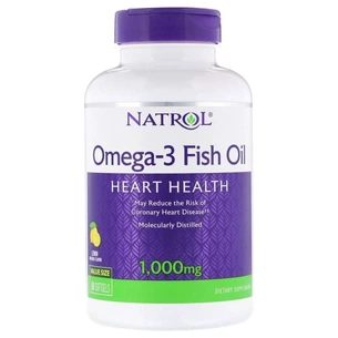 Вітамінно-мінеральний комплекс Natrol Омега-3 Риб'ячий Жир, 1000 мг, Omega-3 Fish Oil, 60 желатинових капсул (NTL00929) зображення 1