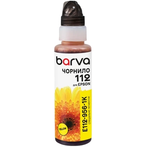 Чорнило Barva Epson 112 100мл, Pigm. Yellow, флакон OneKey (E112-956-1K) зображення 1