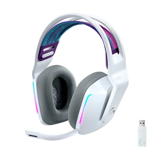 Навушники Logitech G733 Lightspeed Wireless RGB Gaming Headset White (981-000883) зображення 1