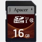 Карта пам'яті Apacer 16GB SDHC UHS-I 95/45 Class10 (AP16GSDHC10U2-R) - зменшене зображення 1