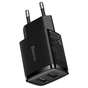 Зарядний пристрій Baseus Compact Charger 2U Black (CCXJ010201) - зменшене зображення 3