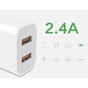 Зарядний пристрій Denmen 2xUSB 2.4A white (DM-DC05-WH) - зменшене зображення 3
