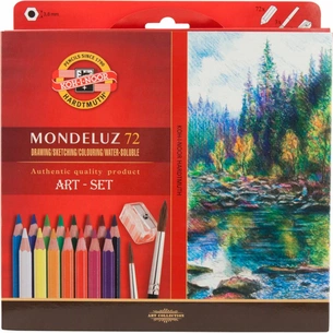 Олівці кольорові Koh-i-Noor Mondeluz акварельні 72 кольори (3714) зображення 1