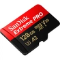 Карта пам'яті SanDisk 128 GB microSDXC UHS-I U3 Extreme Pro+SD Adapter (SDSQXCD-128G-GN6MA) - зменшене зображення 3