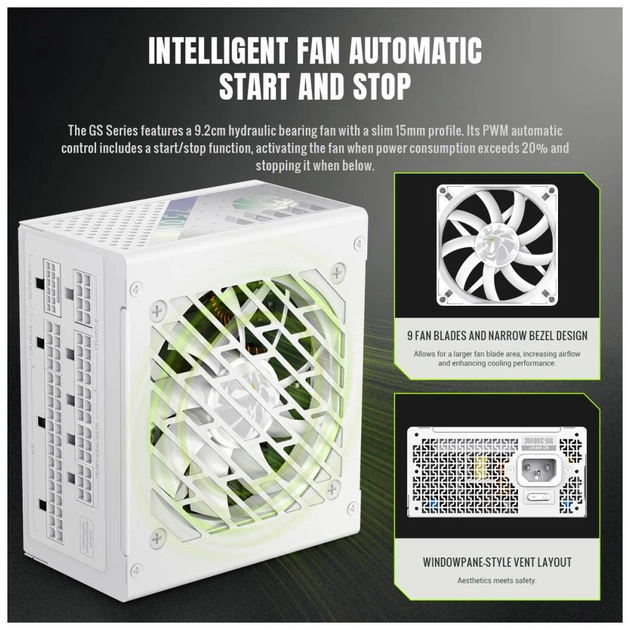 Блок живлення Gamemax 750W (GS 750G WH V25) - picture 4