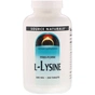 Амінокислота Source Naturals Лізин 500мг, 250 таблеток (SN0140) - зменшене зображення 1