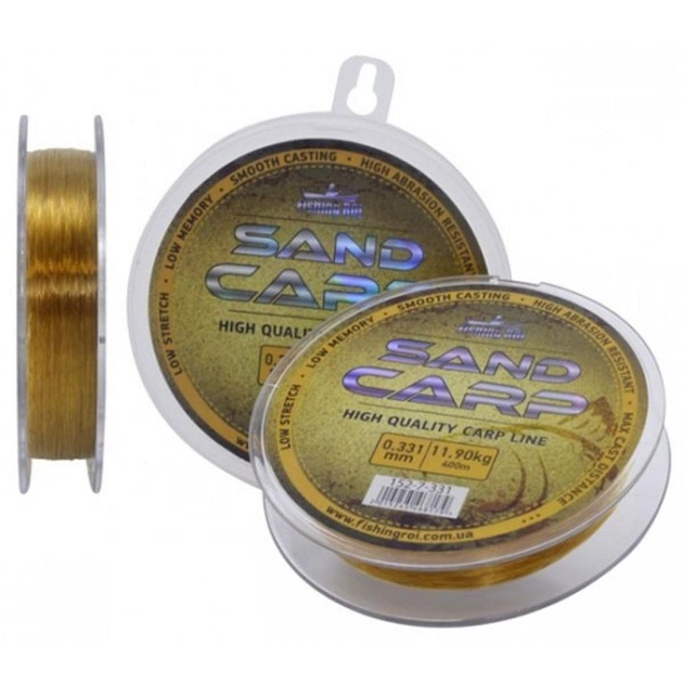 Волосінь Fishing ROI Sand Carp Brown 400м 0,309мм 9.8кг (152-7-309) - изображение 1