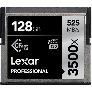 Карта пам'яті Lexar 128GB Compact Flash 3500x Professional (LC128CRBEU3500) зображення 1