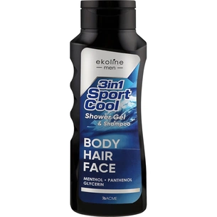 Гель для душу Acme Color EkoLine Men 3 In 1 Sport Cool Shower Gel & Shampoo 400 мл (4823115508072) зображення 1
