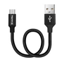 Дата кабель USB 2.0 AM to Micro 5P 0.25m black ColorWay (CW-CBUM048-BK) - зменшене зображення 1