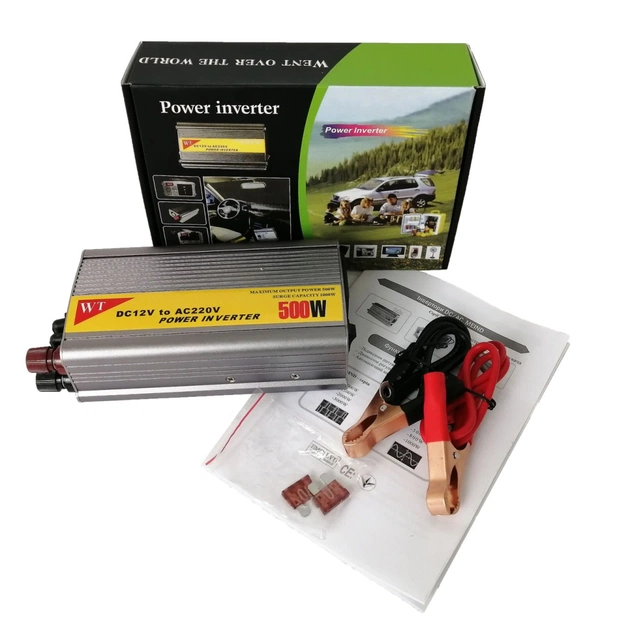 Автомобільний інвертор Meind 12V/220V 500W ( long-term power 350W ) (MND-500A) - зображення 9