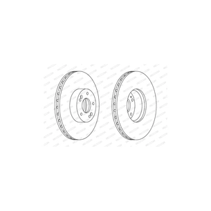 Гальмівний диск FERODO DDF1631C-1 зображення 1