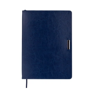 Тижневик Buromax недатований SALERNO, L2U, A4, синій, штуч.шкіра, 336 сторінок (BM.20990-02) зображення 1
