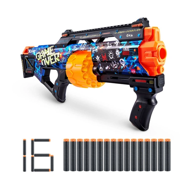 Іграшкова зброя Zuru X-Shot Швидкострільний бластер Skins Last Stand Game Over (16 патронів) (36518A) - зображення 1