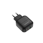 Зарядное устройство BOROFONE BA46A Premium 1xUSB-C PD + 1xUSB QC3.0 18W Black (6931474727336) - уменьшенное изображение 1