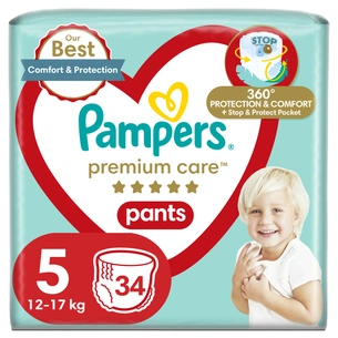 Підгузки Pampers Premium Care Pants Junior Розмір 5 (12-17 кг) 34 шт (8001090759870) зображення 1