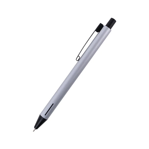 Ручка масляна Axent автоматична Prime, корпус срібний, синій (AB1103-34-02-A) зображення 1