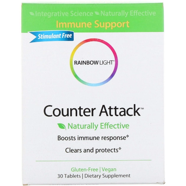 Вітамін Rainbow Light Імунна Підтримка, Counter Attack, 30 таблеток (RLT-11601) - изображение 1