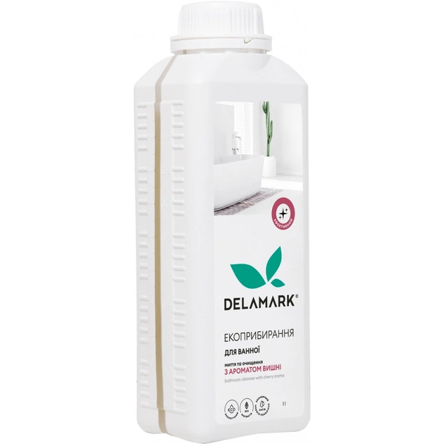 Жидкость для чистки ванн DeLaMark с ароматом вишни 1 л (4820152331885) - изображение 1