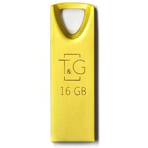 USB флеш накопичувач T&G 16GB 117 Metal Series Gold USB 2.0 (TG117GD-16G) зображення 1
