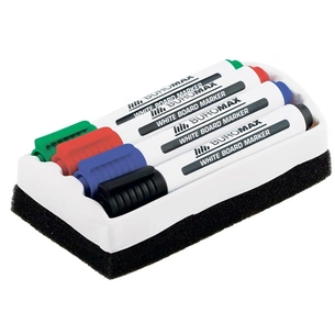 Набір маркерів Buromax JOBMAX Board, SET*4шт+губка (BM.8800-84) зображення 1