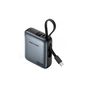 Батарея універсальна Vention 10000mAh 35W 3A PD, Type-C in/out, Built-in USB-C Cable, LED Display,Gray (FHEH0) - уменьшенное изображение 1