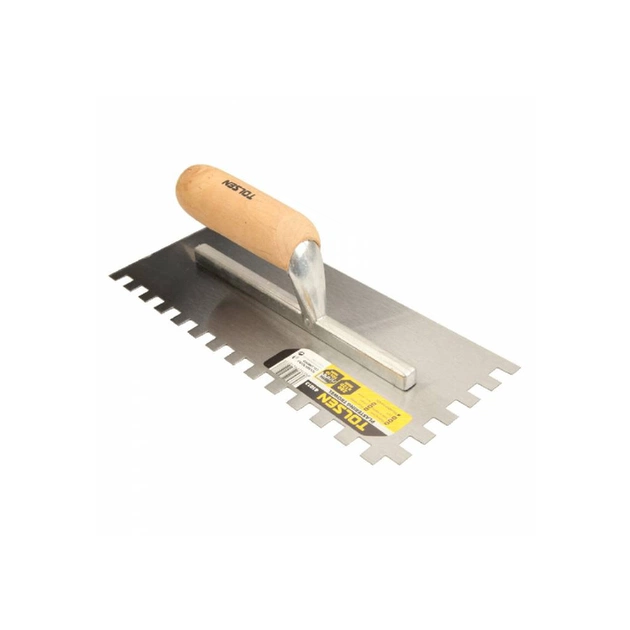 Затирка Tolsen сталева 280х120 мм зуб 10 мм дерев'яна ручка (41013) - picture 4