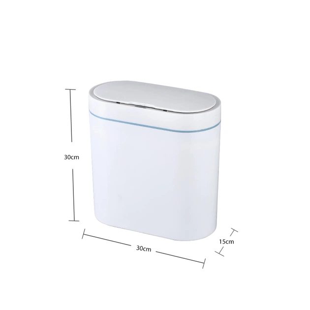 Контейнер для сміття JAH Сенсорний Овальний Сірий 8 л (6605) - picture 11