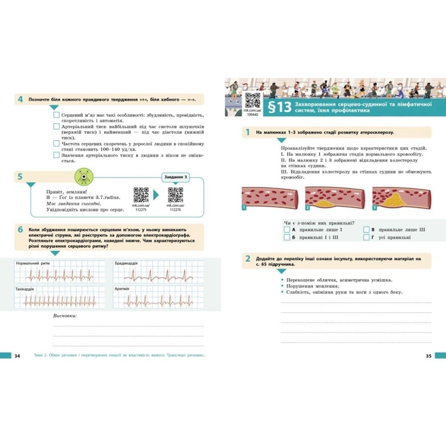 Робочий зошит Біологія. Для 8 класу ЗЗСО - О.В. Тагліна, А.М. Самойлов, Л.В. Довгаль Ранок (9786170998200) - picture 7
