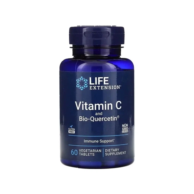 Витаминно-минеральный комплекс Life Extension Витамин С и био-Кверцетин, Vitamin C and Bio-Quercetin, 60 вегетариа (LEX-22286) - изображение 1