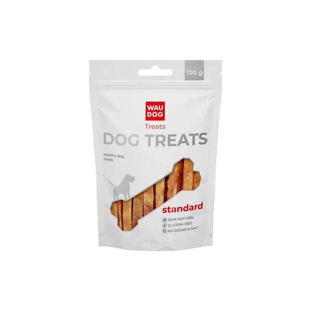 Лакомство для собак WAUDOG Treats Куриные вяленые полосы 100 г (4447) - изображение 1
