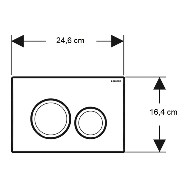 Панель змиву Geberit Delta20 білий (115.127.11.1) - picture 3
