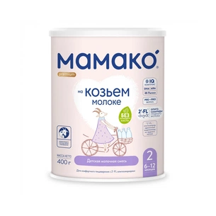 Дитяча суміш MAMAKO 2 Premium на козячому молоці 6-12 міс. 400 г (8437022039077) зображення 1
