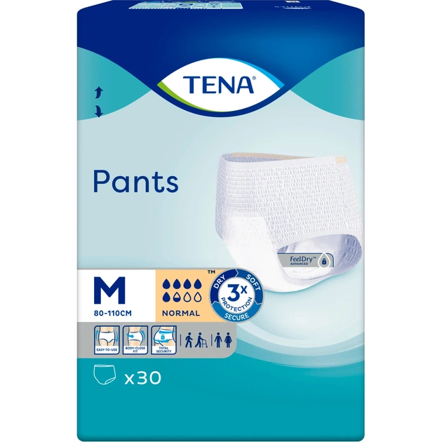 Підгузки для дорослих Tena Pants Normal Medium 30 шт (7322541150611) - зображення 2