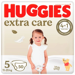 Підгузки Huggies Extra Care 5 (11-25 кг) 50 шт (5029053578132) зображення 1