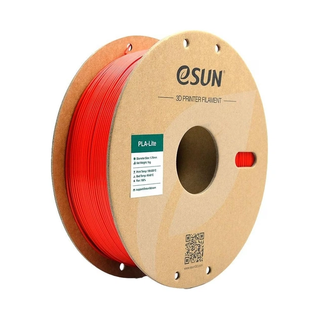 Пластик для 3D-принтера eSUN ePLA-LITE 1,75mm 1kg Red (EPLA-LITE-P175R1) - зображення 1