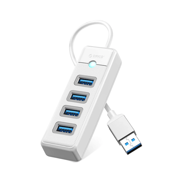 Концентратор Orico USB 3.0 to 4xUSB 3.0 0.15m white (CA914869) - зображення 1