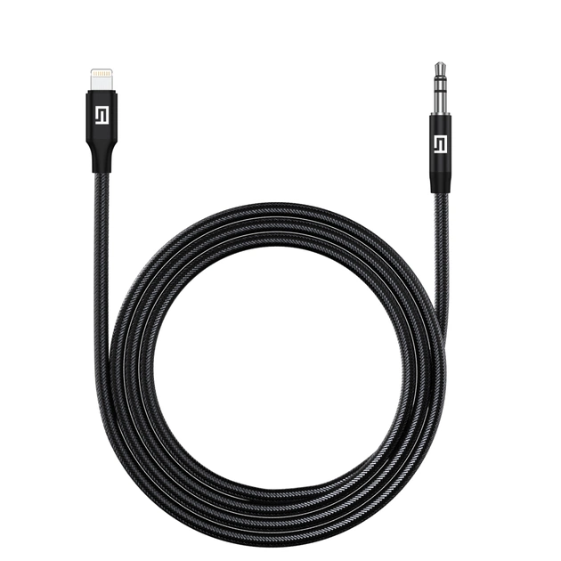 Кабель мультимедийный Lightning to 3.5mm M 1.0m black Armorstandart (ARM76889) - изображение 1