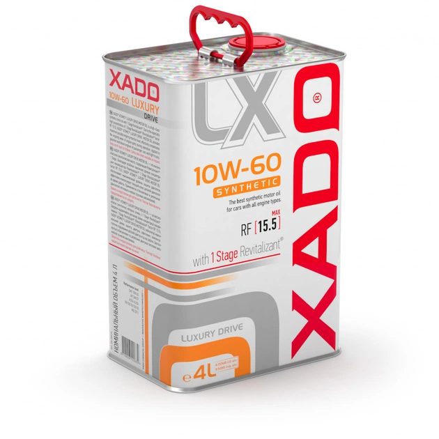 Моторна олива Xado 10W-60 XADO Luxury Drive 4л (ХА 20276) - изображение 1