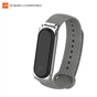 Ремінець до фітнес браслета Armorstandart Carbon Silicone Series для Xiaomi Mi Band 4/3 Grey (ARM55195) - зменшене зображення 1