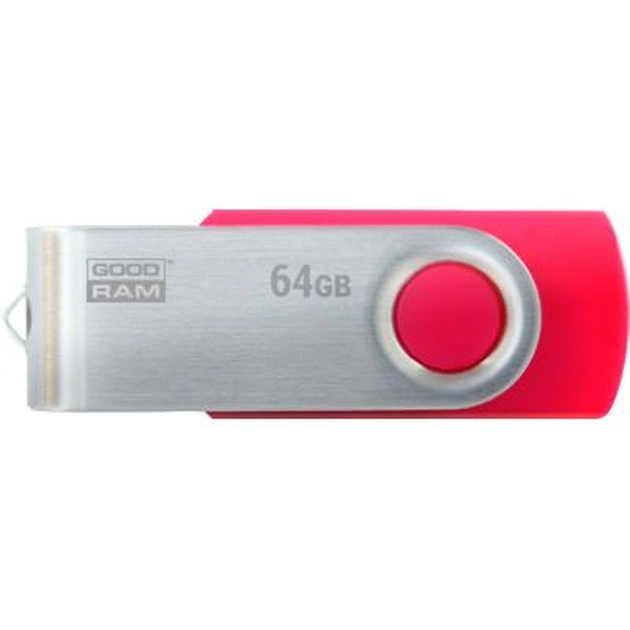 USB флеш накопичувач Goodram 64GB UTS3 Twister Red USB 3.0 (UTS3-0640R0R11) - изображение 1