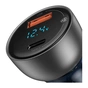 Зарядний пристрій Baseus Particular Digital Display QC+PPS Dual Quick Charger Car Charger 65W Shallow tarnish (CCKX-C0A) - зменшене зображення 4