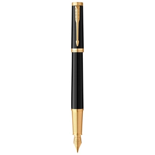 Ручка пір'яна Parker INGENUITY Black Lacquer GT FP F (60 011) зображення 1