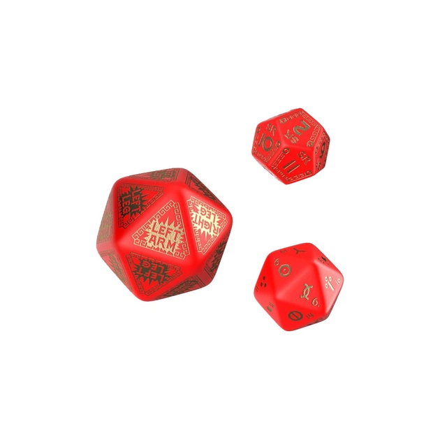 Набір кубиків для настільних ігор Q-Workshop RuneQuest Red gold Expansion Dice (3 шт.) (SRQE53) - picture 1