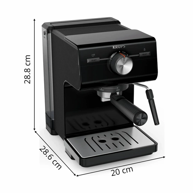 Ріжкова кавоварка еспресо Krups XP381810 - зображення 3