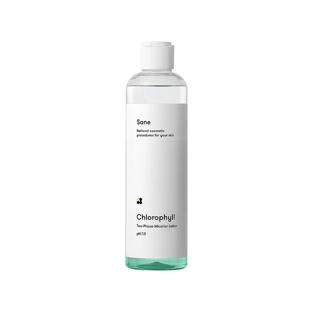 Міцелярна вода Sane Chlorophyll Two-Phase Micellar Lotion Двофазна 250 мл (4820266830342) - picture 1